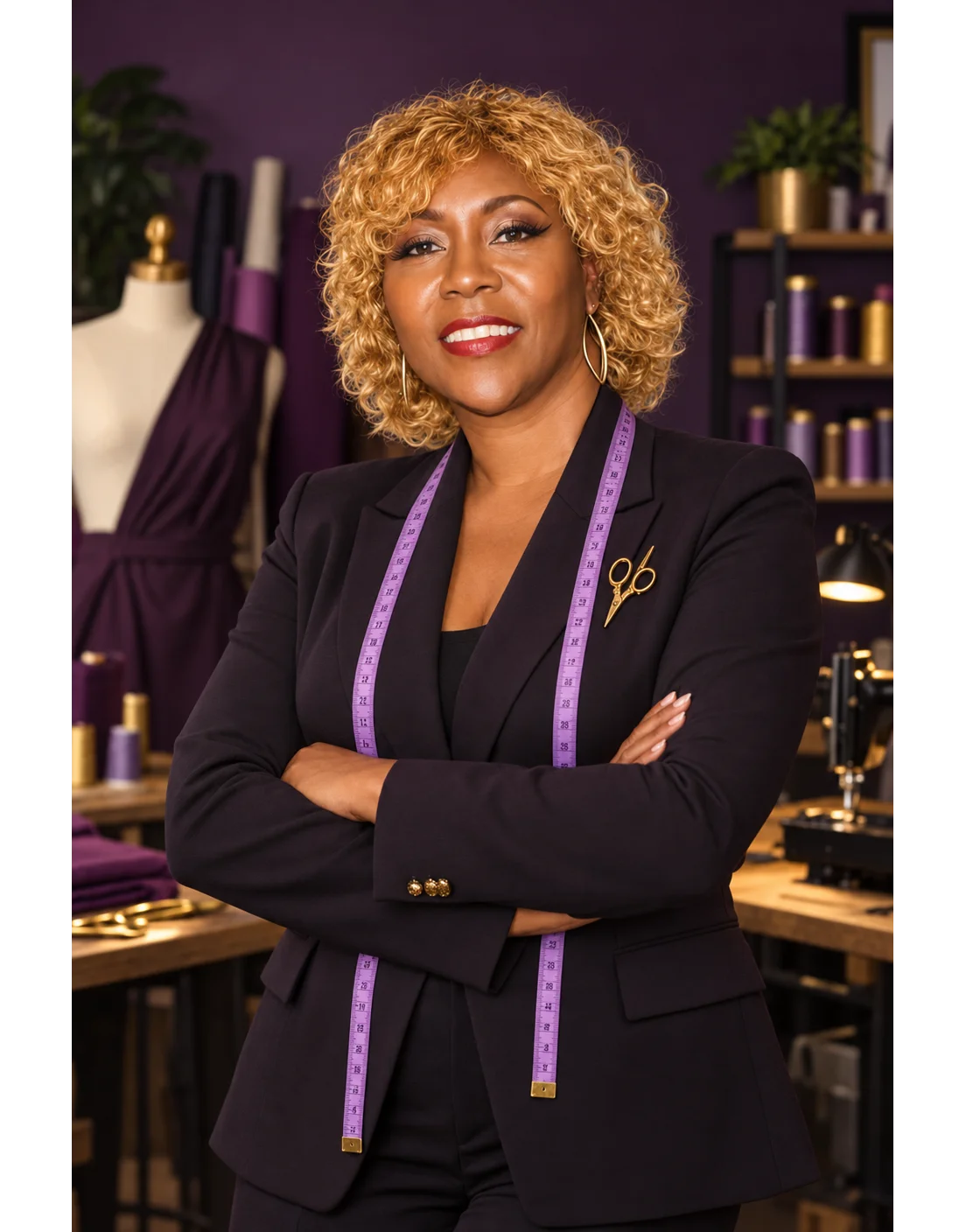 Darlene Fields (Mrs. D), founder of D Sew Sew Good Sewing Academy.